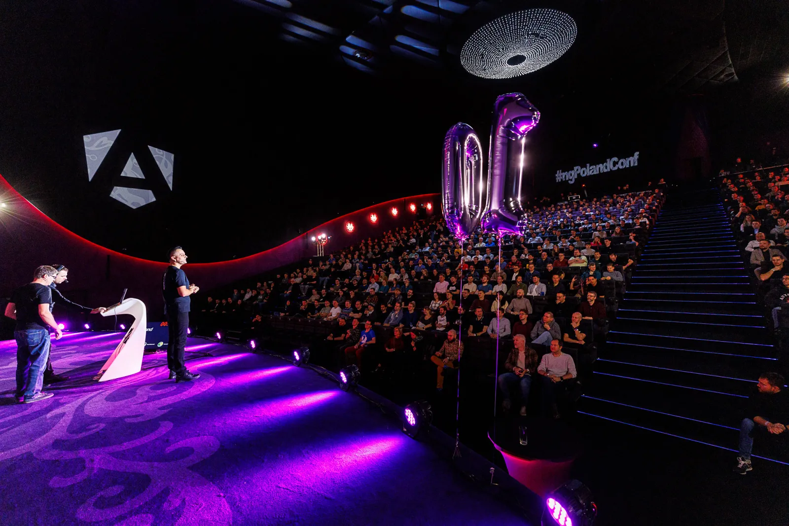 NG Poland conference stage and a full audience at Multikino in Warsaw